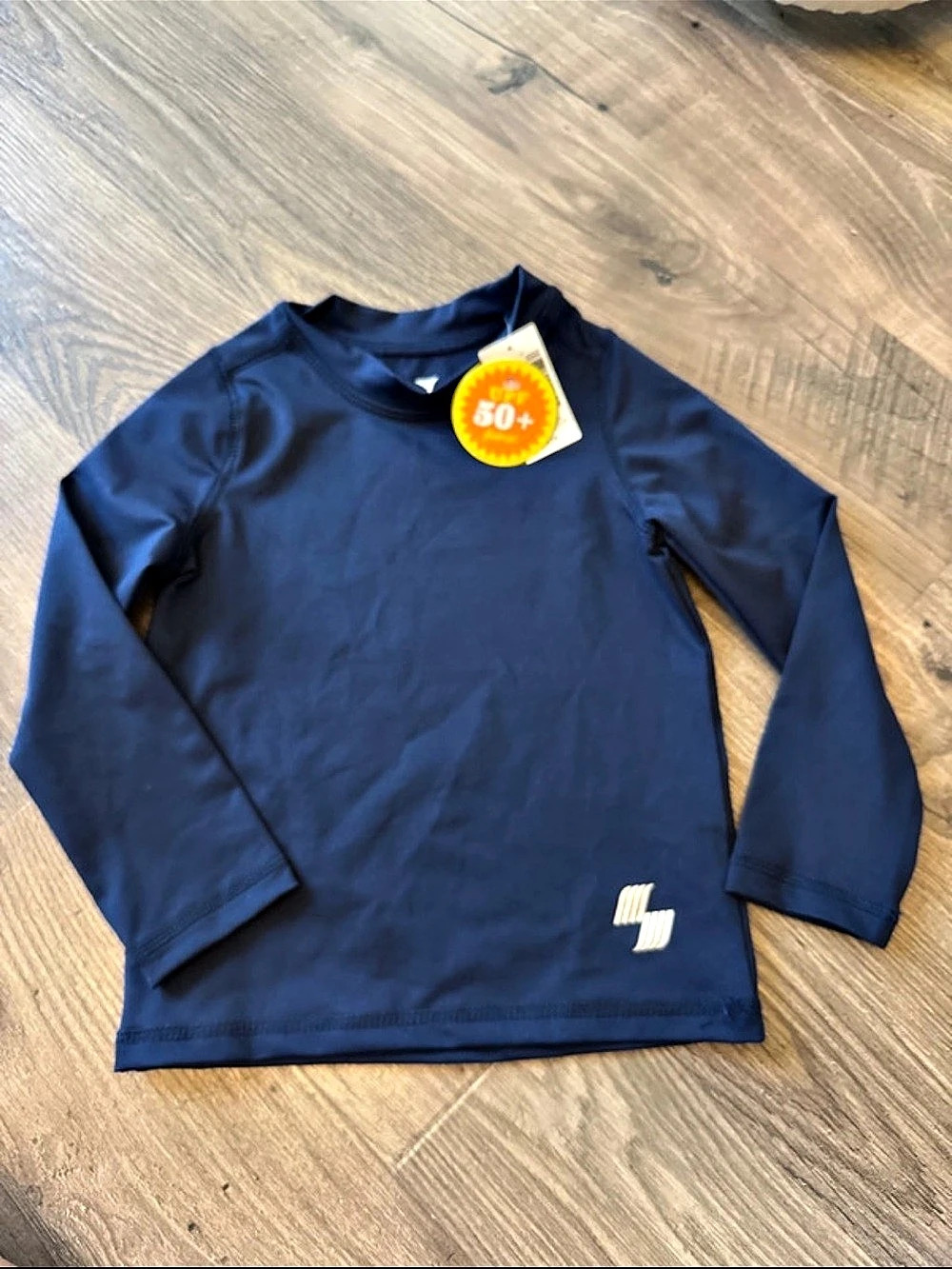 UPF 50 Boys Long Sleeve Shirt Blue 3T NWT